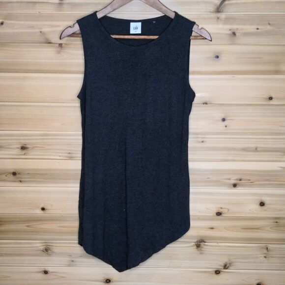 CAbi #5070 Charcoal Gray Asymmetrical Tank size Small - Picture 1 of 8